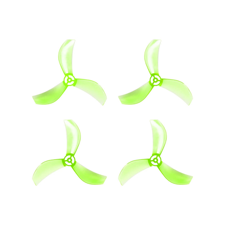 NewBeeDrone Azi 1615-3 / 1,6" Tri-Blade Micro/Whoop FPV Drone Props pour arbre de 1 mm (lot de 8) - Choisissez la couleur