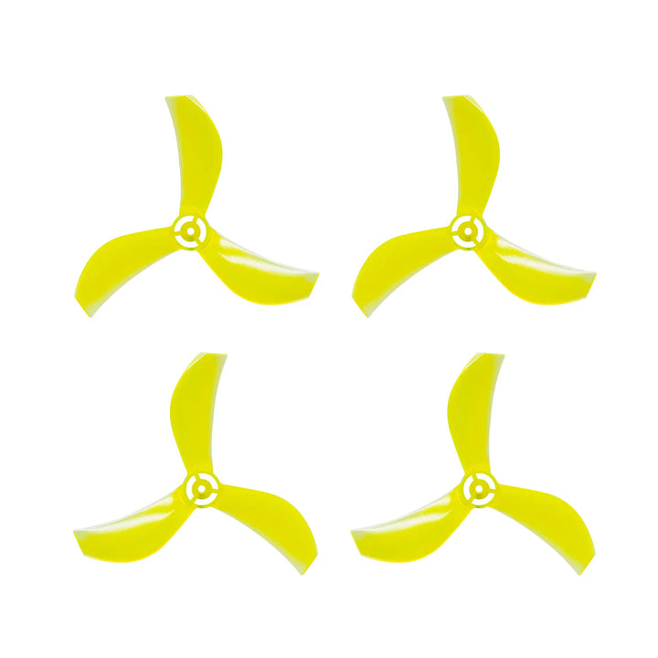NewBeeDrone Azi 1615-3 / 1,6" Tri-Blade Micro/Whoop FPV Drone Props pour arbre de 1 mm (lot de 8) - Choisissez la couleur