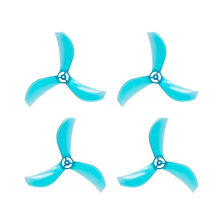 NewBeeDrone Azi 1615-3 / 1,6" Tri-Blade Micro/Whoop FPV Drone Props pour arbre de 1 mm (lot de 8) - Choisissez la couleur