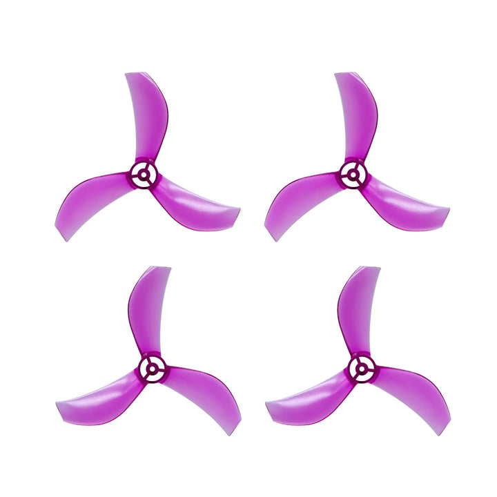 NewBeeDrone Azi 1615-3 / 1,6" Tri-Blade Micro/Whoop FPV Drone Props pour arbre de 1 mm (lot de 8) - Choisissez la couleur