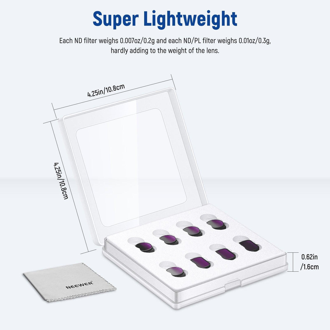 Kit de filtro de lente magnético NEEWER para cámara de bolsillo DJI Osmo