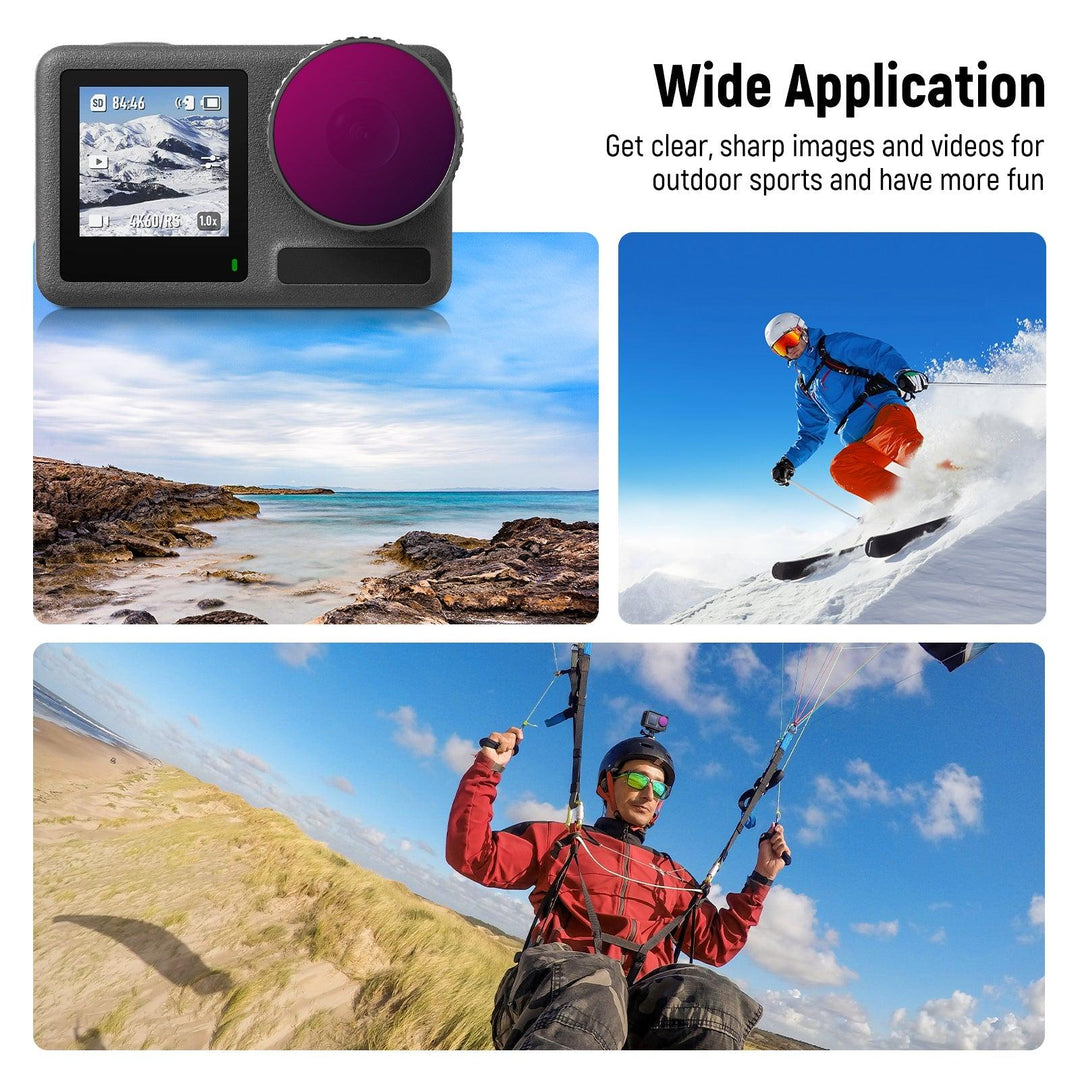 Kit de filtros ND FL-A3 de 5 piezas NEEWER para DJI Osmo Action 3