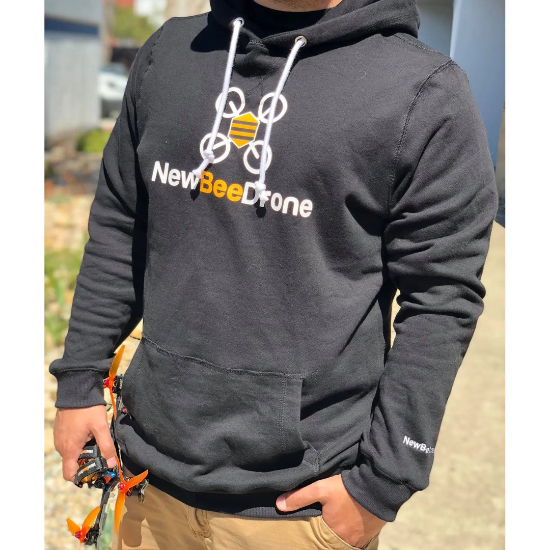 Sweat à capuche de l'équipe NewBeeDrone - NOIR
