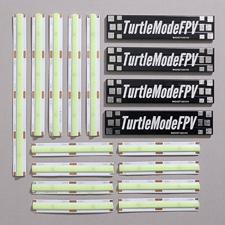 Paquete combinado de luces LED COB y cables de carrera para cuadros HeavyMetal (elija el color)