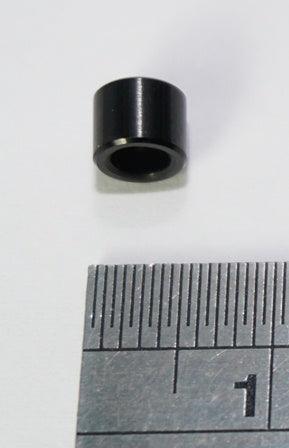 Entretoise/entretoise en aluminium M3 F/F de 6 mm, anodisée noire, diamètre extérieur de 5,5 mm (non filetée) - Lot de 10