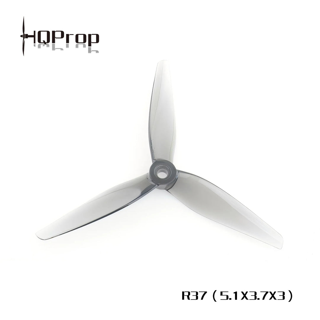 Hélice de course HQ Prop R37 5137-3 5,1" à trois pales (2CW+2CCW) - Gris
