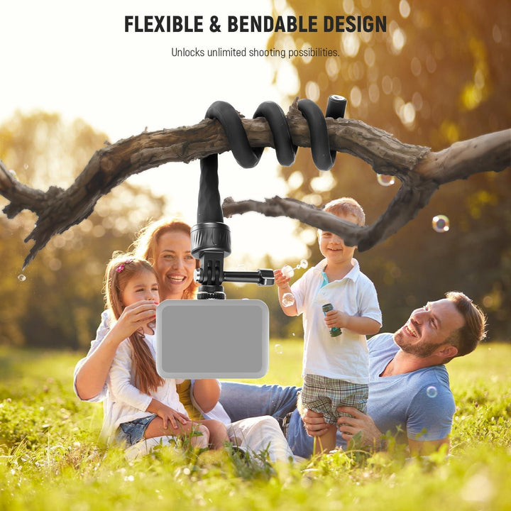 Abrazadera de montaje de liberación rápida flexible NEEWER GP-17 compatible con GoPro Insta360 DJI iPhone 15