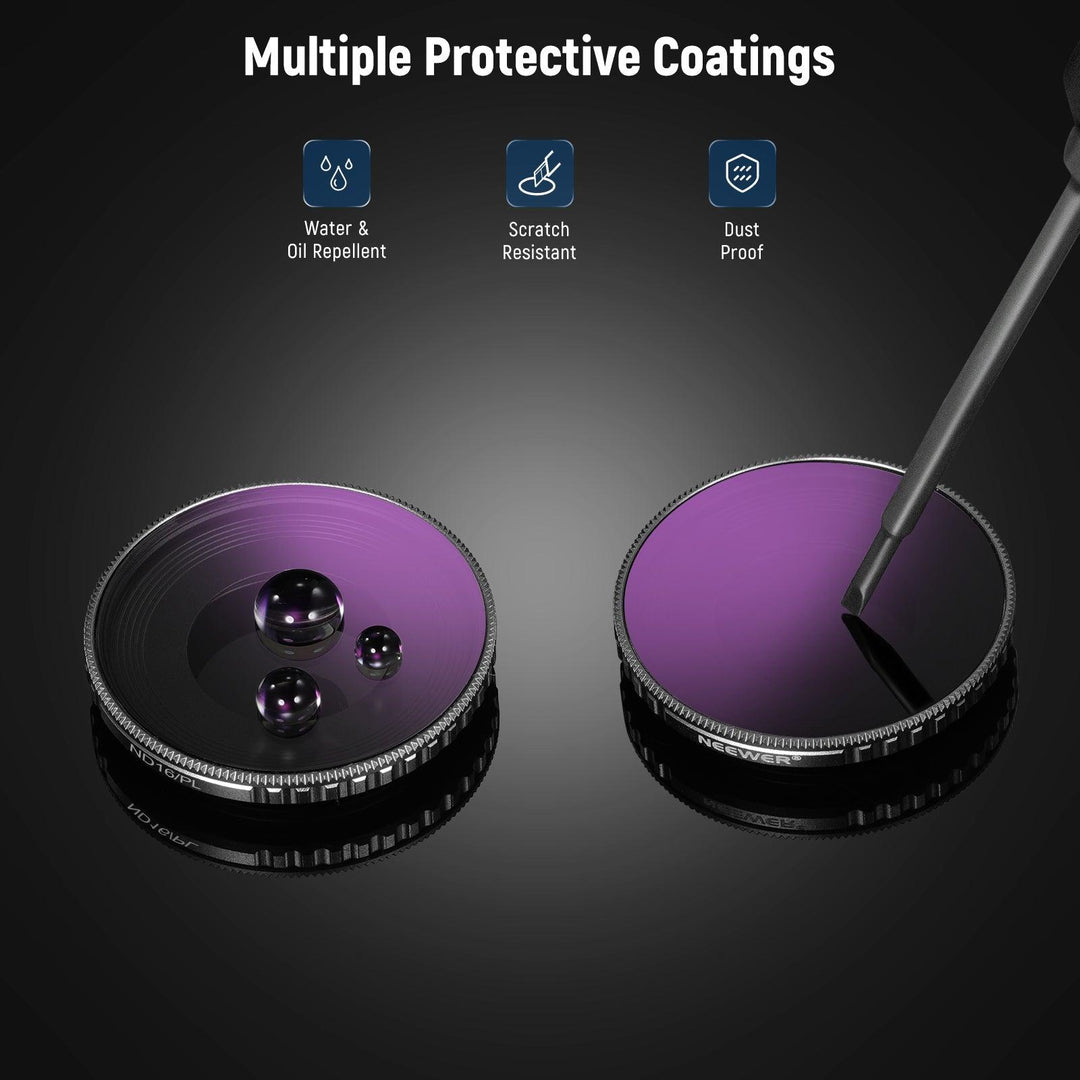 Juego de filtros ND/PL de NEEWER para DJI Osmo Action 4