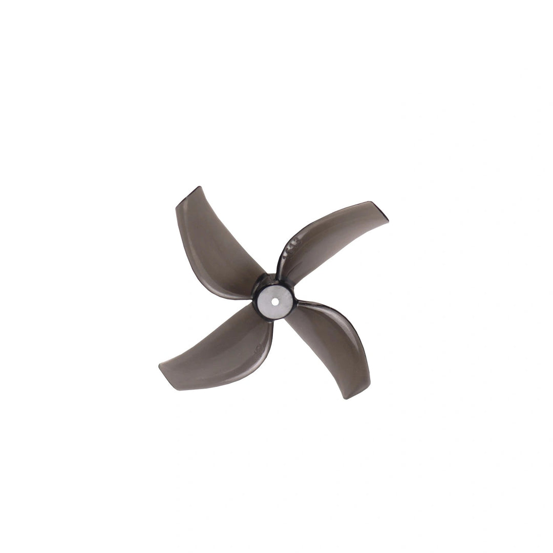 Gemfan 1613-4 / 1.6" 40mm Quad-Blade Propeller w/ 1mm Shaft - Clear Black