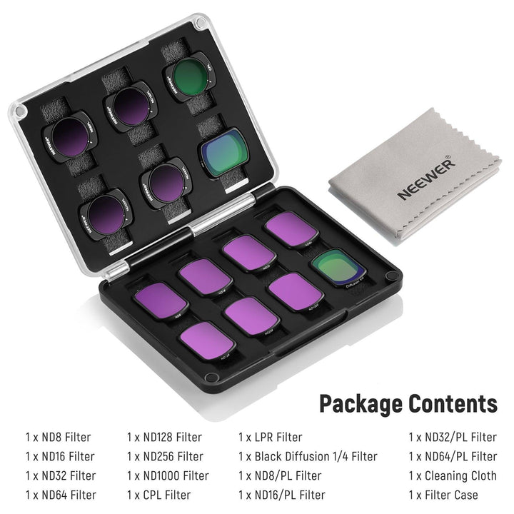 NEEWER Lot de 14 filtres magnétiques ND et CPL et filtres à effets pour DJI OSMO Pocket 3