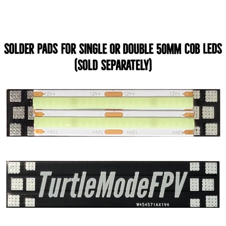 Fil de course surdimensionné avec pastilles de soudure pour LED COB