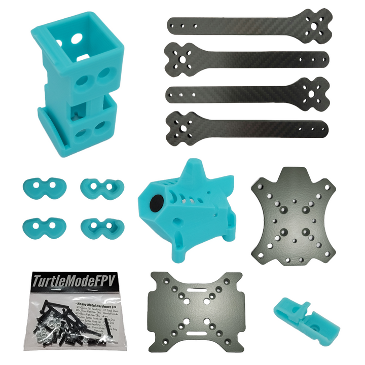 HeavyMetal - Cadre de course Spec 7" avec kit d'accessoires (approuvé par la Street League) - (Choisissez les options)