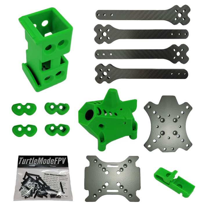 HeavyMetal - Cadre de course Spec 7" avec kit d'accessoires (approuvé par la Street League) - (Choisissez les options)