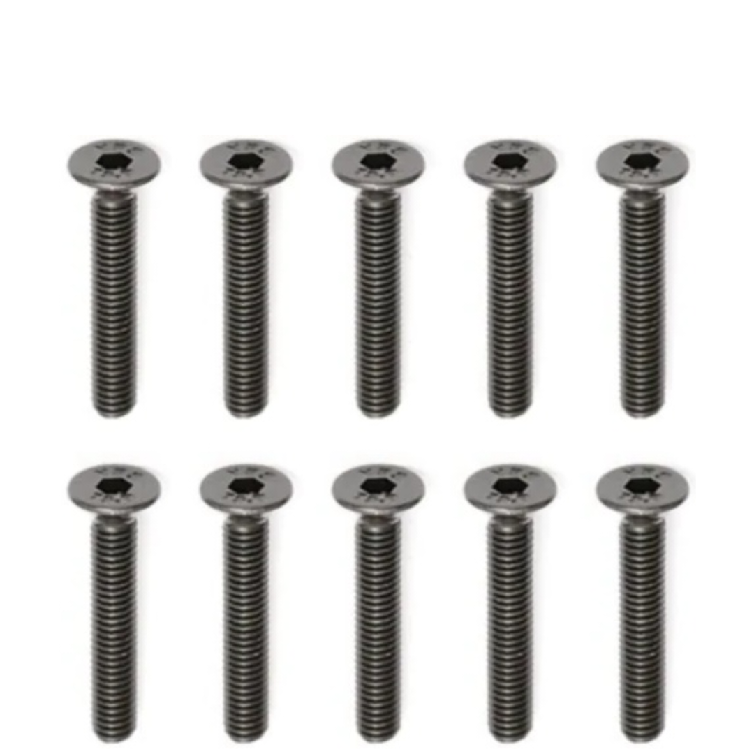 Tornillos de cabeza plana M3 x 18 mm (paquete de 10)