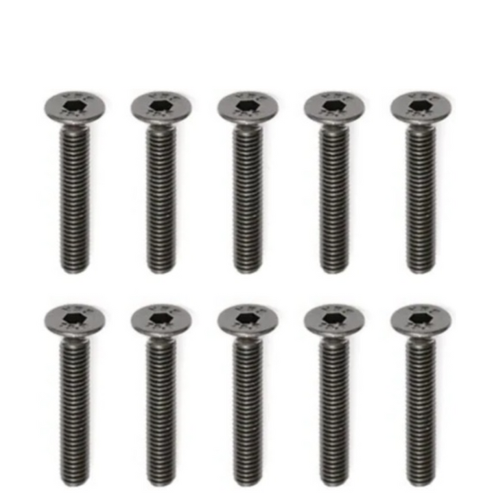 Tornillos de cabeza plana M3 x 18 mm (paquete de 10)
