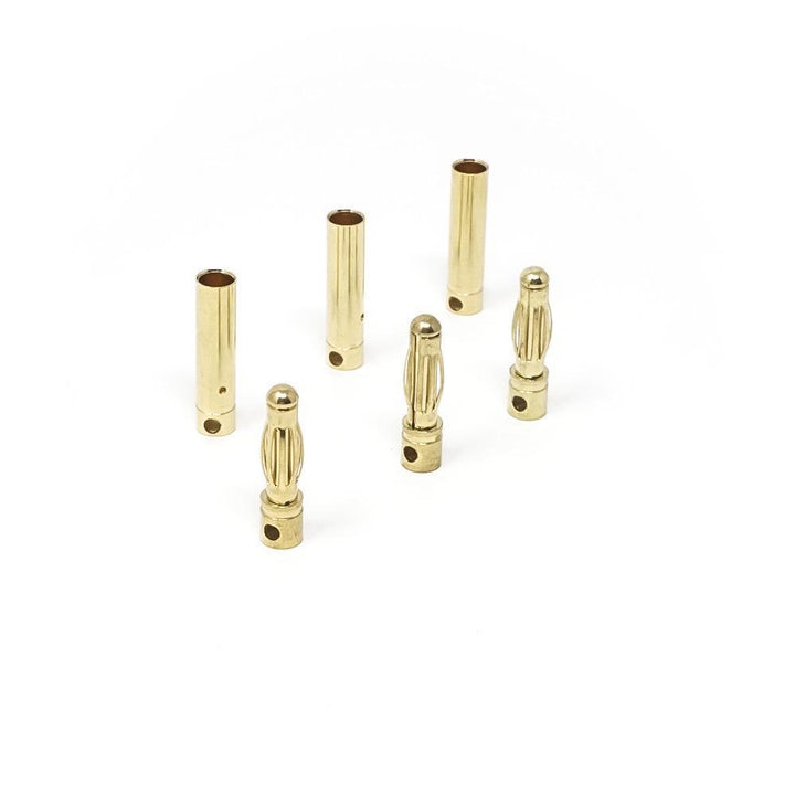 Lot de 3 connecteurs bananes Gold Bullet - Choisissez votre taille