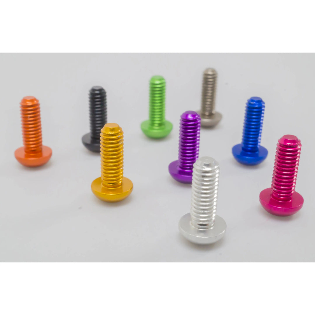 Boulon en aluminium M3 7075, tête hexagonale, bouton (10 pièces) - Choisissez la taille / la couleur