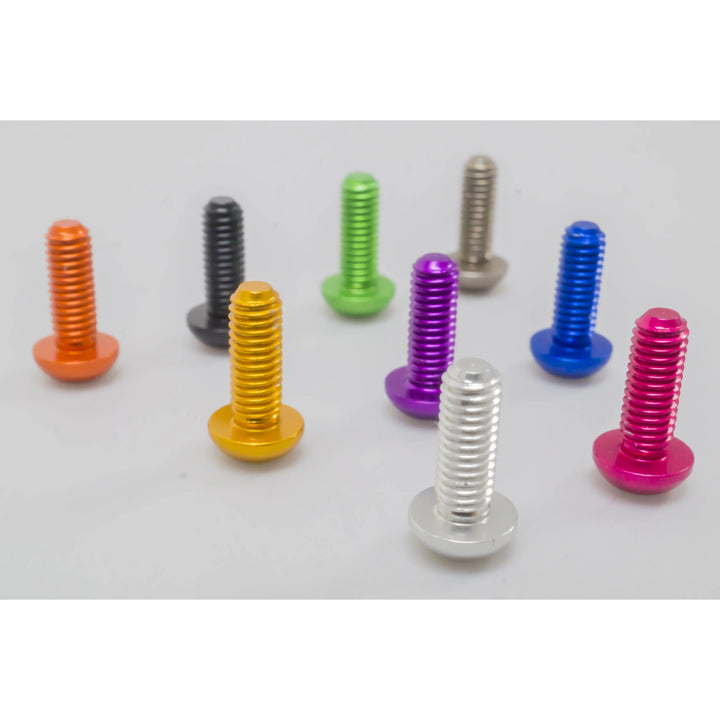 Boulon en aluminium M3 7075, tête hexagonale, bouton (10 pièces) - Choisissez la taille / la couleur