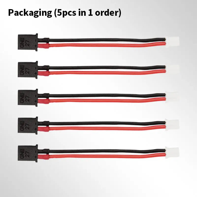 Adaptador hembra GNB27 a macho PH2.0 (para carga), 5 unidades, 60 mm