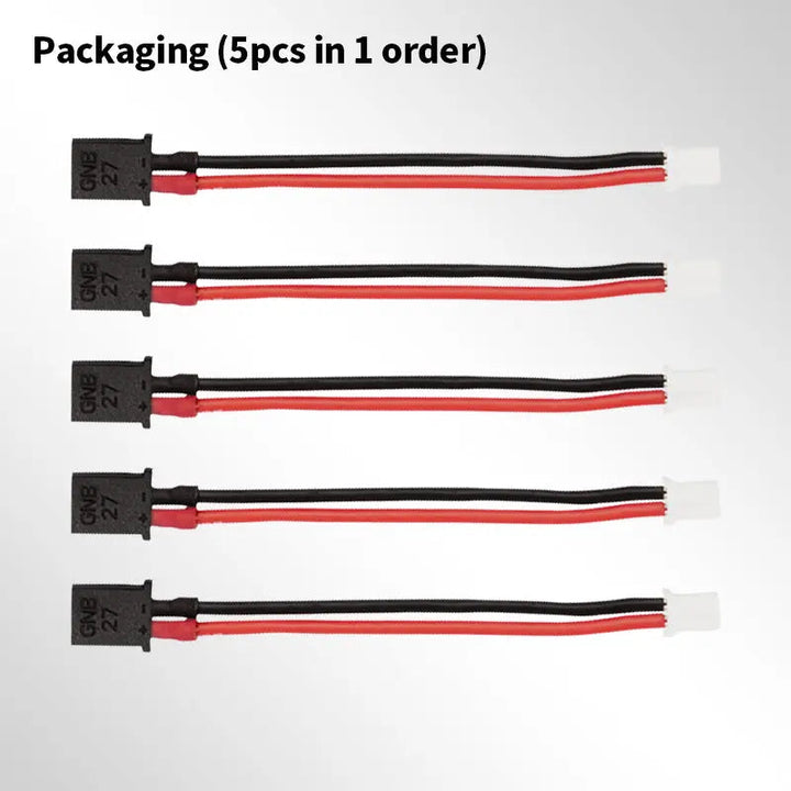 Adaptador hembra GNB27 a macho PH2.0 (para carga), 5 unidades, 60 mm