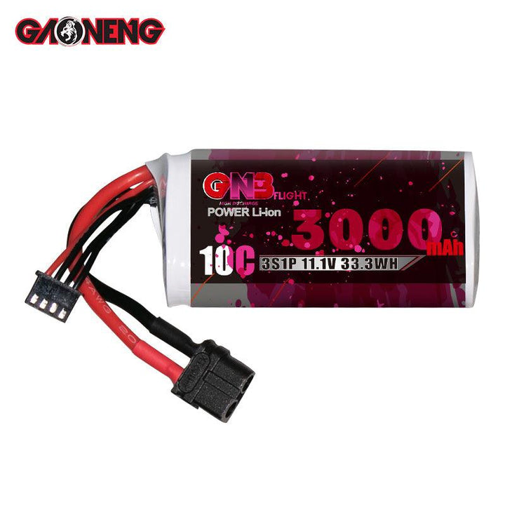 Pack de batterie lithium-ion GNB 3000 mAh 11,1 V 3S 10 C 18650 SONY VTC6 FPV longue portée