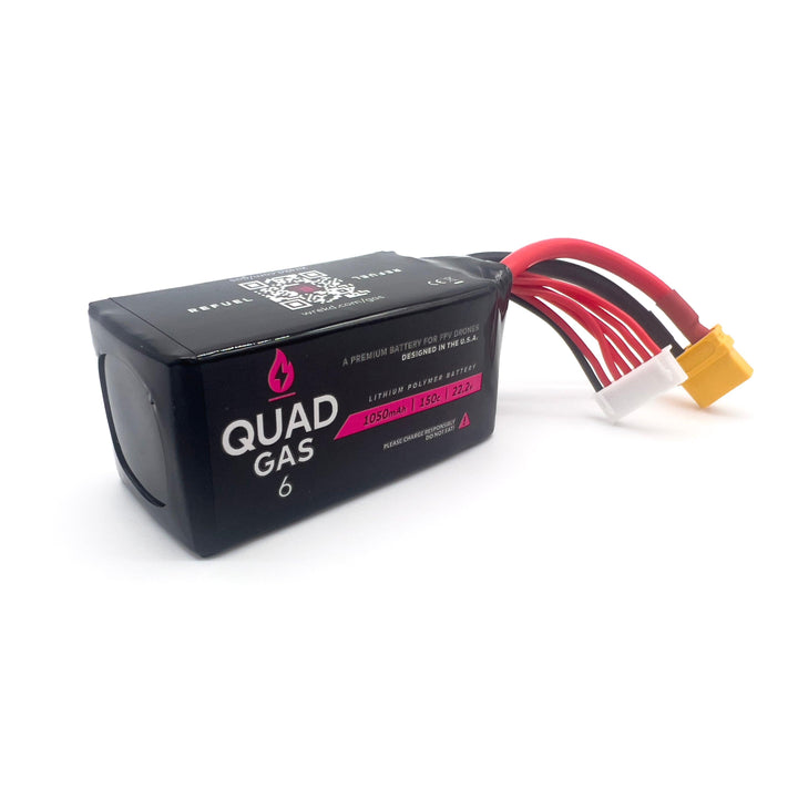WREKD® Quad Gas 6S 1050mAh Battery (1pc)