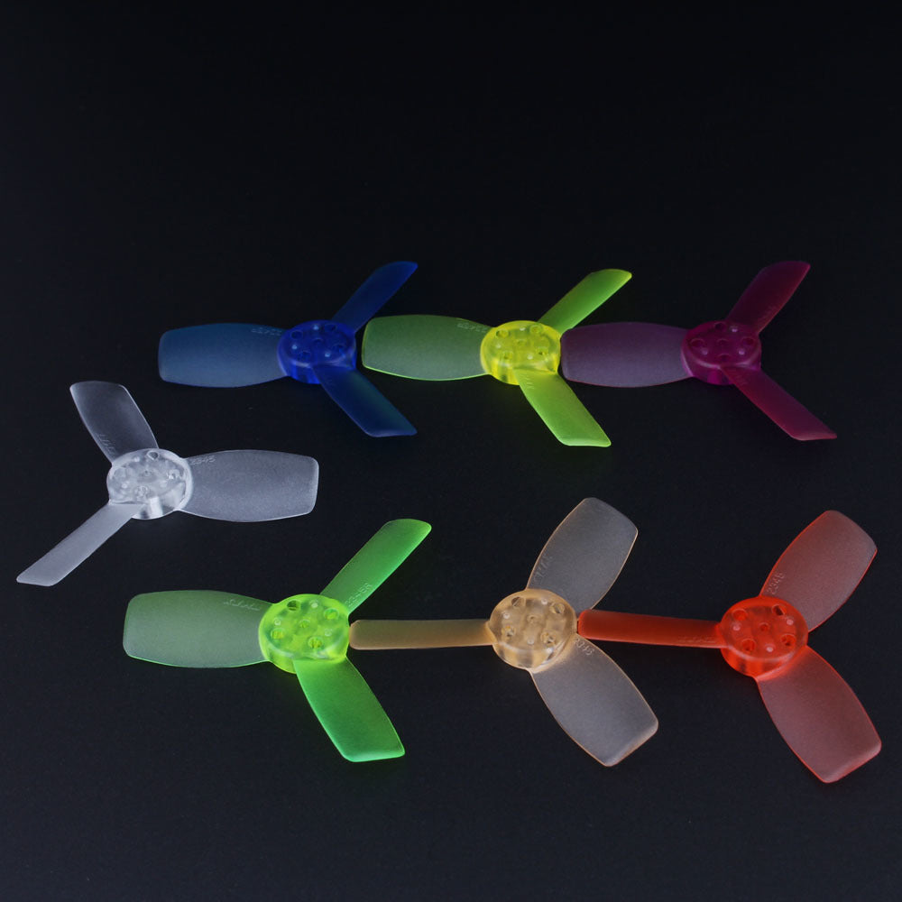 Hélices de repuesto de tres palas de 2,3" y 2345-3 para motores Emax Babyhawk RS1104 de 5250 Kv (paquete de 20) - Elija el color