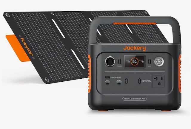 Jackery Explorer 300 Plus Portable Power Station + 1 x SolarSaga 40W S
