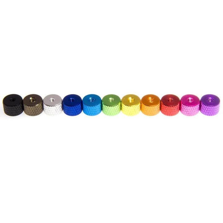 Entretoises moletées M3 (4 pièces) - Choisissez votre couleur