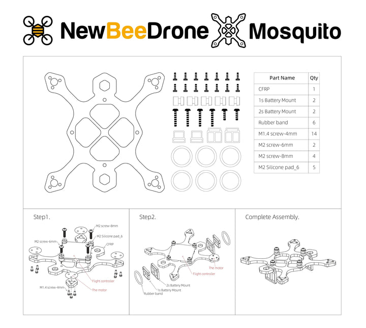 Marco para mosquitos NewBeeDrone