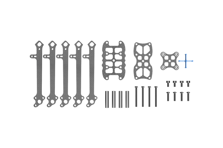 Cuadro de carreras DinDrones OZR-5X de 5"