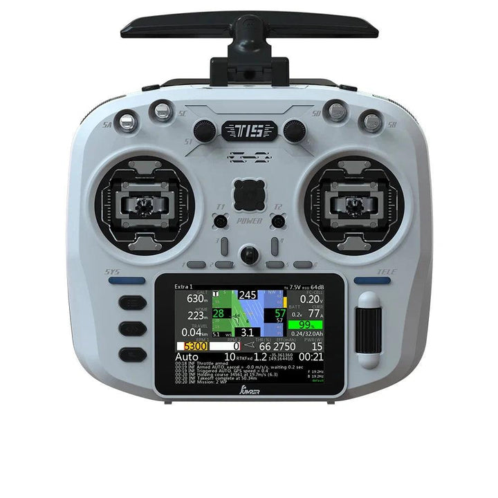 Émetteur radio Jumper T15 ELRS 2,4 GHz avec écran tactile 3,5" + cardans Hall - Choisissez la couleur