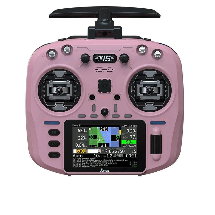 Émetteur radio Jumper T15 ELRS 2,4 GHz avec écran tactile 3,5" + cardans Hall - Choisissez la couleur