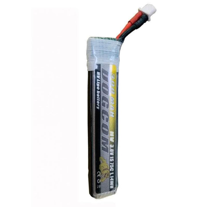 Batterie DogCom 3,8 V 1 S 300 mAh 75 C LiHV avec câble - BT2.0