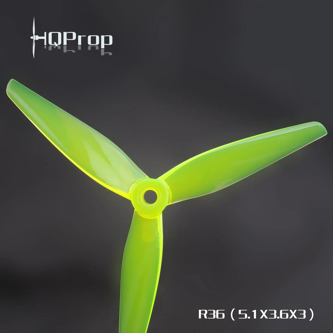 HQ Prop R36 - Jaune (5,1X3,6X3) (2CW+2CCW)-Polycarbonate