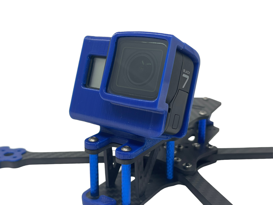 Brain3D GoPro Hero 5/6/7 Mount for OG Vannystyle Frame w/ DJI O3 Upgrade - Choose Black / Angle