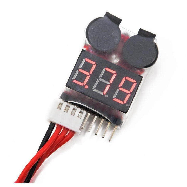 Testeur de tension de contrôleur de batterie LiPo 1-8S avec alarme de basse tension