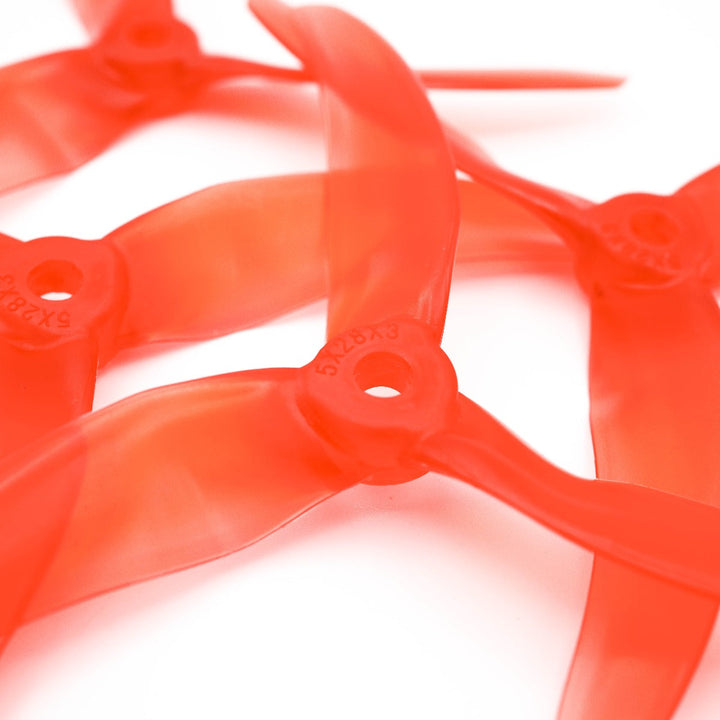 Hélices de rechange pour drone FPV à trois pales Emax Avan Scimitar 5028-3 / 5" (lot de 4) - Rouge