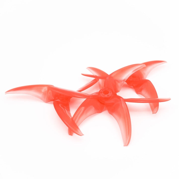 Hélices de repuesto para dron FPV de tres palas Emax Avan Scimitar 4024-3/4" (paquete de 4), color rojo