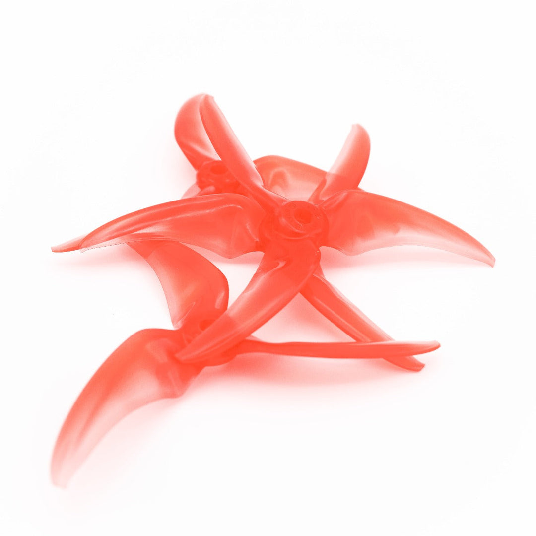 Hélices de repuesto para dron FPV de tres palas Emax Avan Scimitar 4024-3/4" (paquete de 4), color rojo