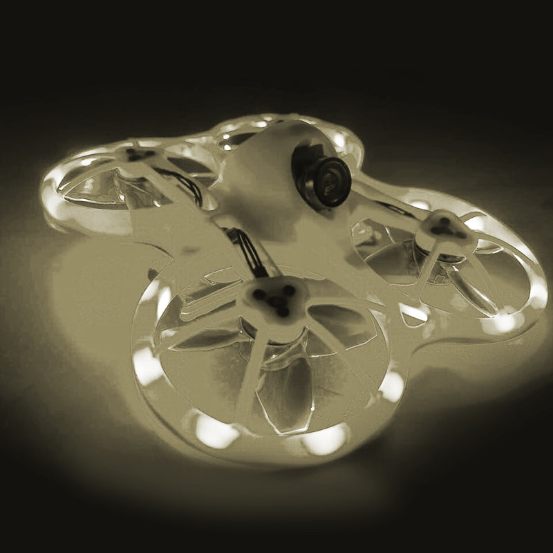 Tira de luces LED de 1 m y 2,5 mm (blanco cálido), no impermeable, 60 luces LED, color de ensueño, CC 5 V, para dron RC Tinyhawk