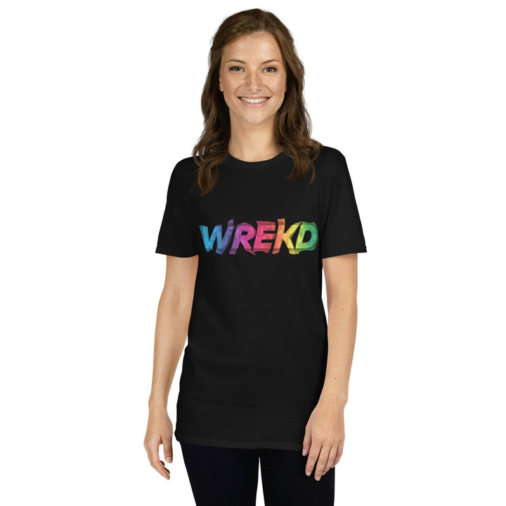 WREKD Colorful Warped Logo Unisex Tee at WREKD Co.