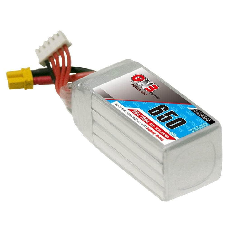 Gaoneng GNB 14.8V 4S 650mAh 80C LiPo Micro Battery (Square Type) - XT30 at WREKD Co.