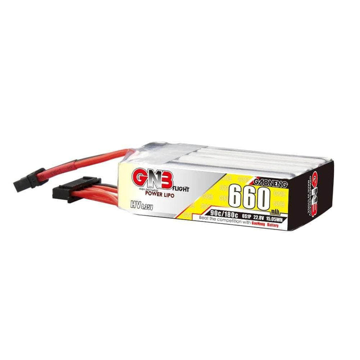 Gaoneng GNB 22.8V 6S 660mAh 90C LiHV Micro Battery (Long Type) - XT30 at WREKD Co.