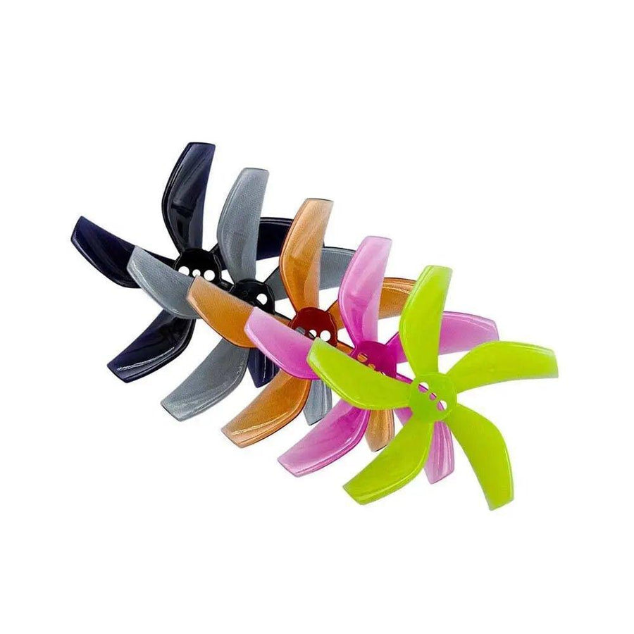 Gemfan D51-5 2020-2 5-Blade 2" for 1.5mm T-Mount Shaft Propellers (8 Pack) - Choose Color at WREKD Co.