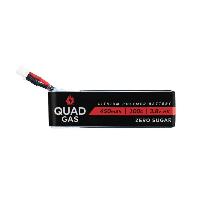 (PRE-ORDER) Quad Gas 1S 450mAh 100C Battery for Micro/Whoops - Choose Connector (5pc) at WREKD Co.