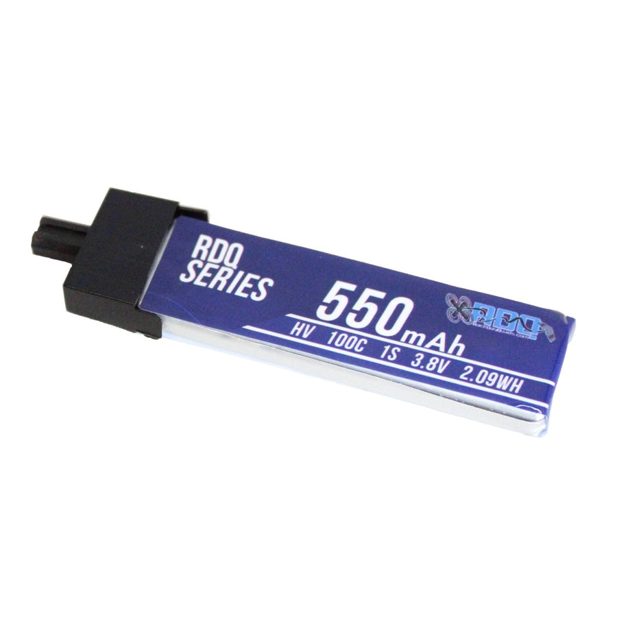 RDQ Series 3.8V 1S 550mAh 100C LiHV Whoop/Micro Battery - Plastic Head GNB27 at WREKD Co.