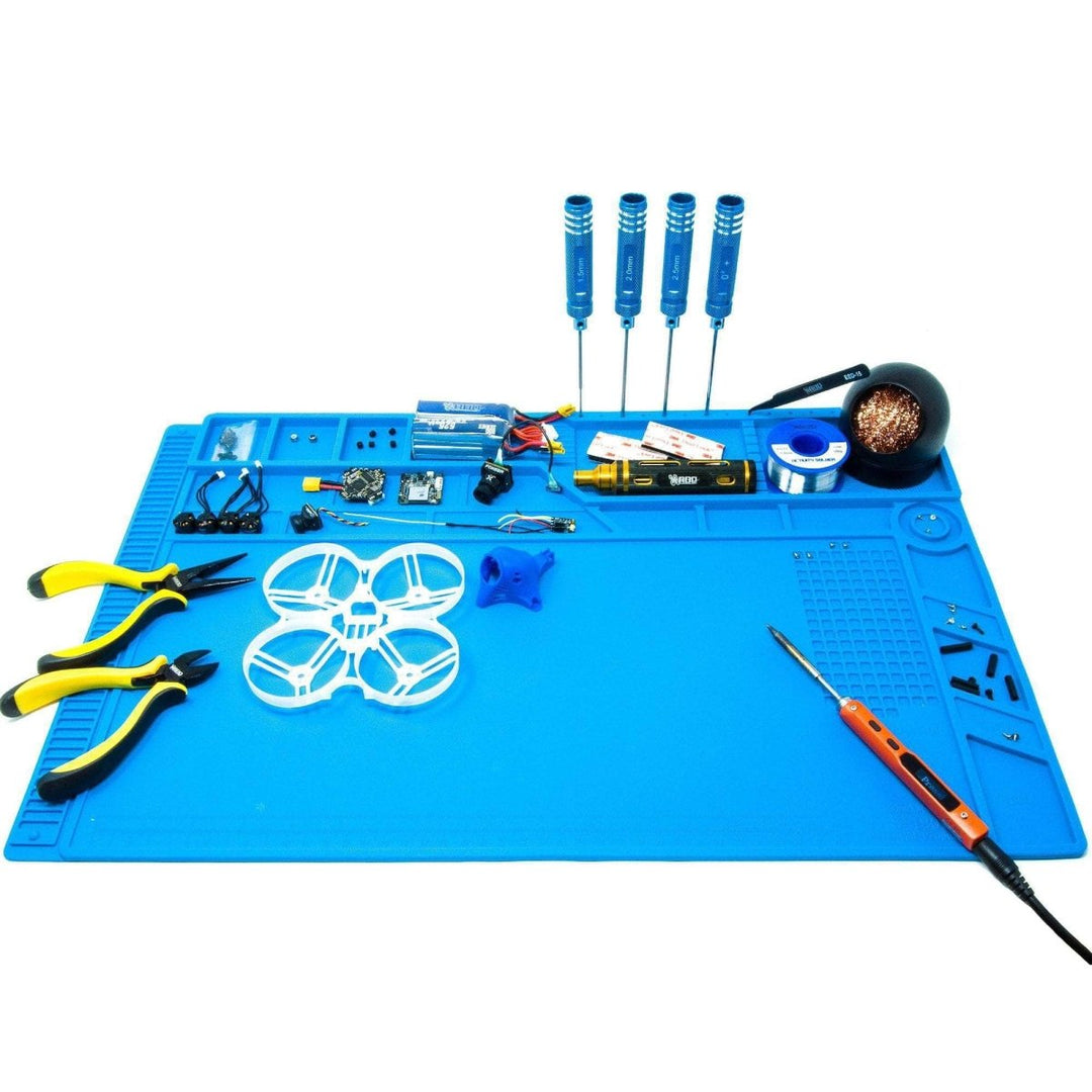 S-180A1 Large Heat Resistant Silicone Soldering Work Mat w/ Magnets at WREKD Co.
