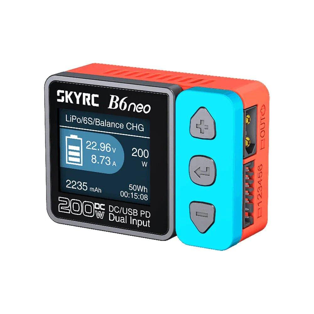 SkyRC B6 Neo 200w 10A 1-6S DC Smart Charger XT60 - Choose Color at WREKD Co.