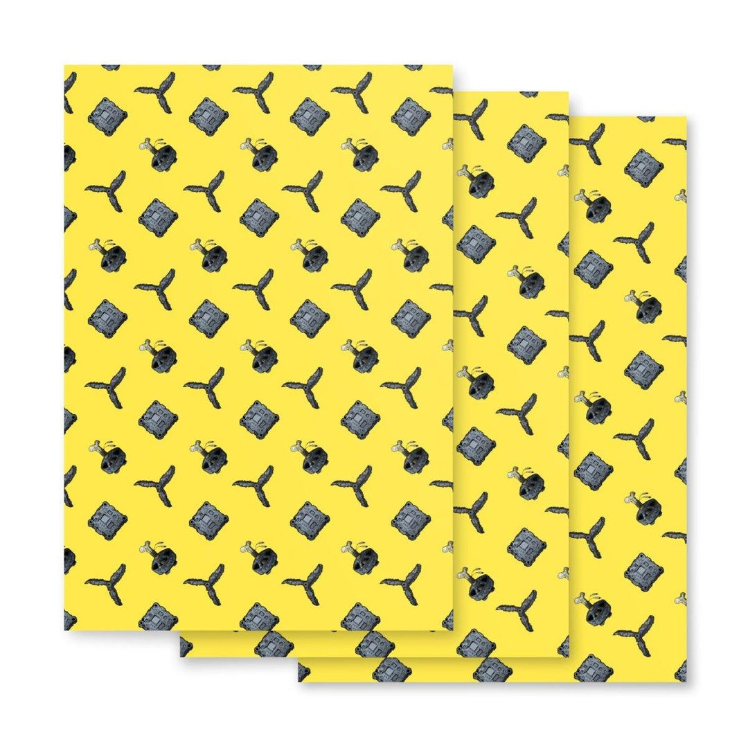 Stone Age FPV Wrapping Paper 28.75" x 19.75" Sheets (3pcs) at WREKD Co.
